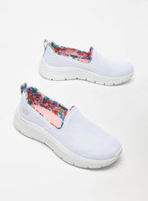 Skechers Womens Go Walk Flex Shoes In White