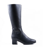 Froggie Ladies Lea Cow Calf Boots In Black