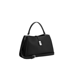 Guess Womens Rudie Satchel Bag In Black