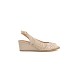 Hush Puppies Womens Katya Leather Shoes In Beige