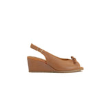 Hush Puppies Ladies Saffron Leather Shoes In Tan