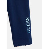 Guess Girls Reversible Leggings In Blue Multi