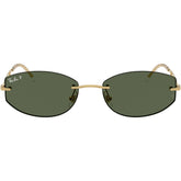 Ray-Ban Unisex Frameless Sunglasses In Gold