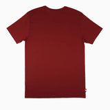 Pony Mens Block Logo V-Neck T-Shirt In Maroon