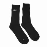 Pony Mens Block Logo Socks In Black & White