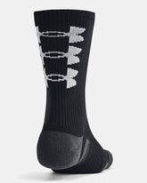 Under Armour Mens Perf Tech 3 Pack Socks In Black