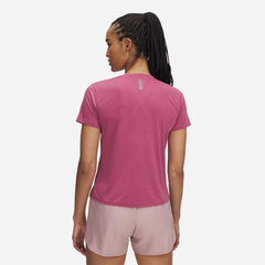 Under Armour Womens Launch Shortsleeve T-Shirts In Pink
