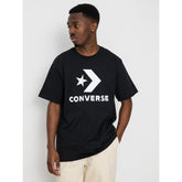 Converse Mens Star Chev Logo T-shirt In Black