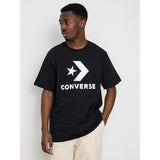 Converse Mens Star Chev Logo T-shirt In Black