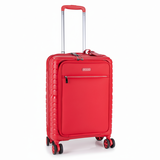 Cellini Bizlite Front Opening Carry On Trolley Case In Red