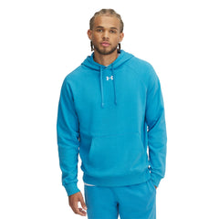 Under Armour Mens Rival Fleece Hoodie In Turquoise