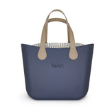 Fenn Collection Original Tote Bag In Denim/Gold/Light Stone
