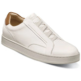 Florsheim Mens Monopoli Elastic Lace To Toe Sneaker In Cream