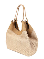 Gianni Chiarini 0369 Cst-Pl Fabric/Leather Bag Natural