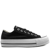 Converse Womens Black And White Ctas Lift Low Canvas Sneakers