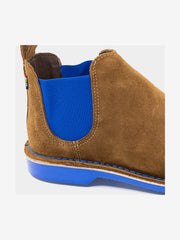Veldskoen Mens J-Bay Chelsea Boots Brown Blue
