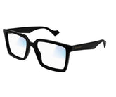 Gucci Mens Transparent Lense Sunglasses In Black