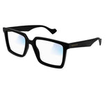 Gucci Mens Transparent Lense Sunglasses In Black