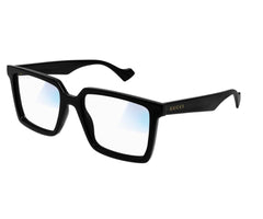 Gucci Mens Transparent Lense Sunglasses In Black