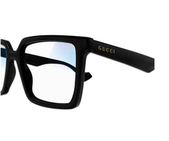 Gucci Mens Transparent Lense Sunglasses In Black