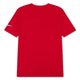 Nike Boys Spliced Swoosh T-Shirt In Red