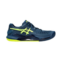 Asics 1041A330 Mens Gel-Resolution 9 Shoes 404 Mako Blue/Safety Yellow