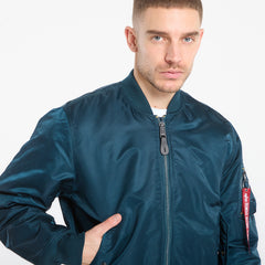 Alpha Industries Mens Ma-1 Classic Jacket In Denim Blue