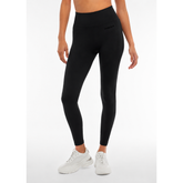 Freddy Ladies Knitted Seamless High Waist 7/8 Leggings In Black