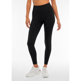 Freddy Ladies Knitted Seamless High Waist 7/8 Leggings In Black