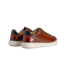 Floshiem Mens Cognac Social Sneaker