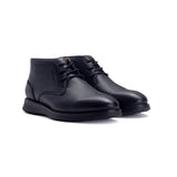 Florsheim Mens Launch Chukka Leather Shoes In Black
