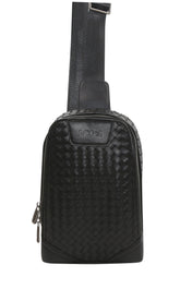 Weave Crossbody Black