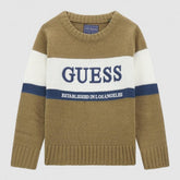 Guess N4Br02Z32N Kids Ls Sweater Brown Multi