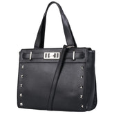 Pierre Cardin Abbey Studded Satchel In Black