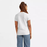 Levis Womens The Perfect Seasonal Poster Logo T-shirt In White