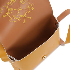 La Martina Principe Flaminia Small Crossbody Bag In Yellow