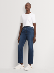 Guess High Rise Mom Jean Medium Wash