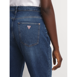 Guess High Rise Mom Jean Medium Wash