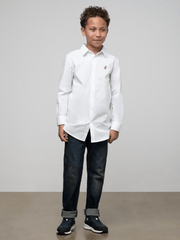 Polo 0055436 Boys Nicholas Ls Shirt White