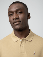 Polo Mens Essential Pique Ss Golfer Stone