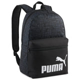 Puma Unisex Adults Phase Aop Backpack In Black/Blocks AOP