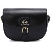 La Martina Heritage Camera Sling Bag In Black