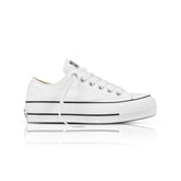 Converse Womens Ctas Lift Low Canvas White Sneaker
