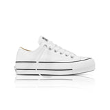 Converse Womens Ctas Lift Low Canvas White Sneaker