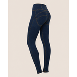 Freddy Womens High Waist Skinny Joy Jeans In Dark Navy