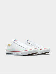 Converse Unisex All Star Lo White Leather Shoes