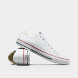 Converse Unisex All Star Lo White Leather Shoes