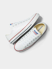 Converse Unisex All Star Lo White Leather Shoes