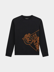 Guess Kids Black Gmt Ls Active Top