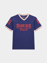Guess Kids Navy Oversized Ss Vneck T-Shirt